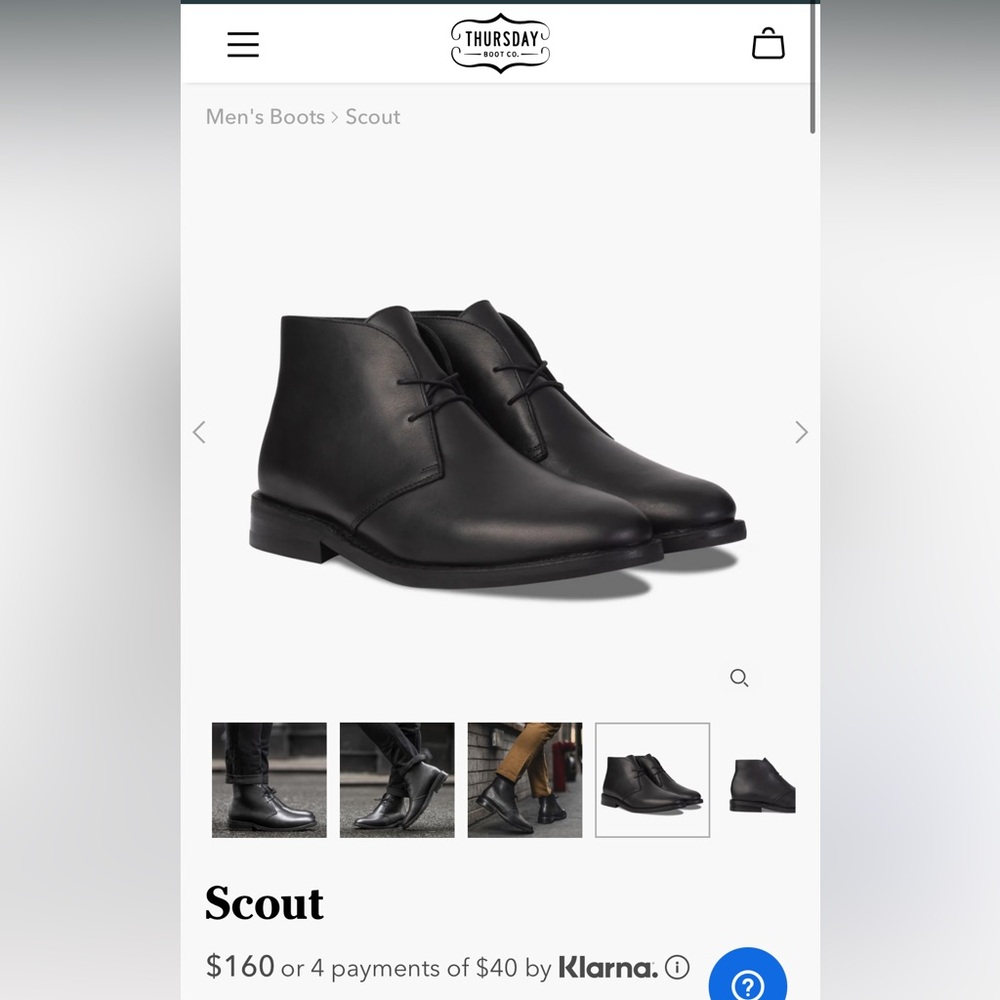 Thursdays Boots Scout Chukka